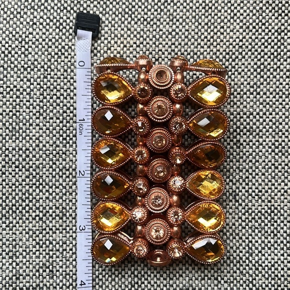 ✨ Y2K Vintage Rose Gold and Rhinestone Stretchy Bracelet ✨ - Picture 15 of 17